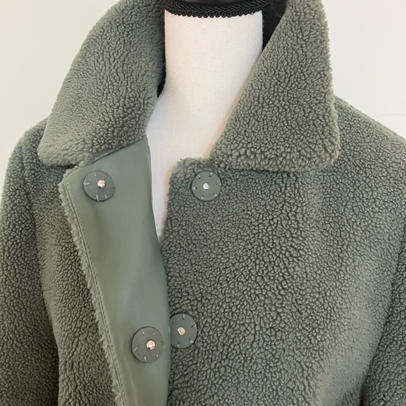 NWT Rebecca Minkoff Teddy jacket,NWT sage - Picture 5 of 10